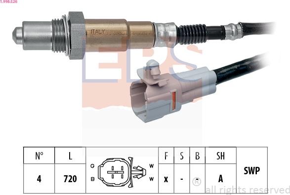 EPS 1.998.526 - Sonda lambda autozon.pro