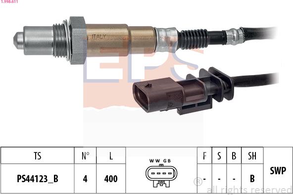 EPS 1.998.611 - Sonda lambda autozon.pro