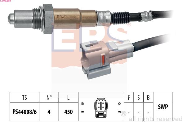 EPS 1.998.092 - Sonda lambda autozon.pro