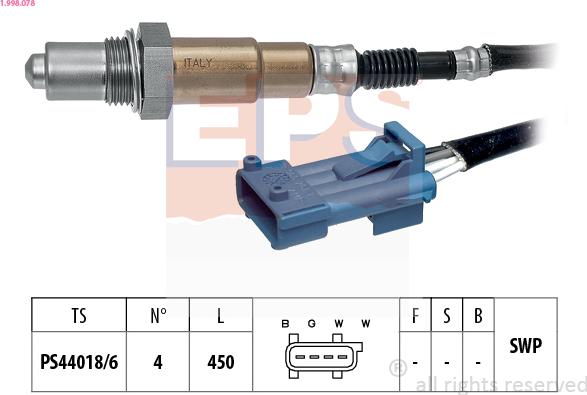 EPS 1.998.078 - Sonda lambda autozon.pro