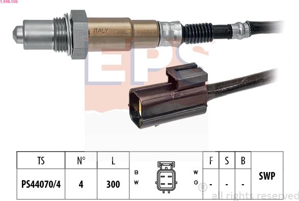 EPS 1.998.106 - Sonda lambda autozon.pro