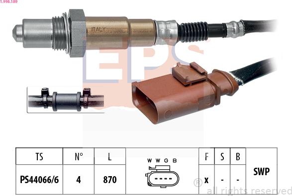 EPS 1.998.189 - Sonda lambda autozon.pro