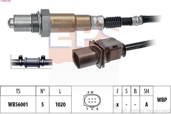 EPS 1.998.392 - Sonda lambda autozon.pro