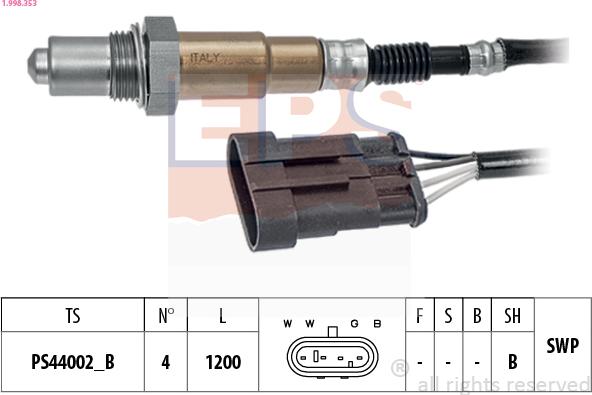 EPS 1.998.353 - Sonda lambda autozon.pro