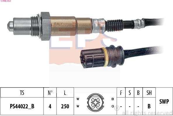 EPS 1.998.352 - Sonda lambda autozon.pro