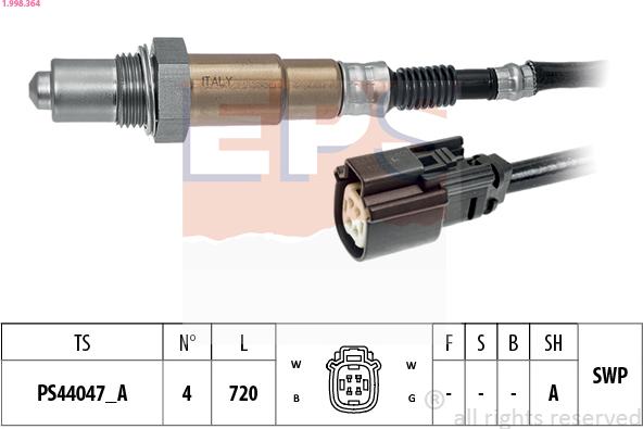 EPS 1.998.364 - Sonda lambda autozon.pro