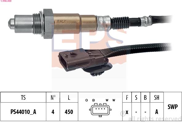 EPS 1.998.309 - Sonda lambda autozon.pro