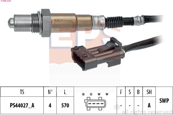 EPS 1.998.334 - Sonda lambda autozon.pro