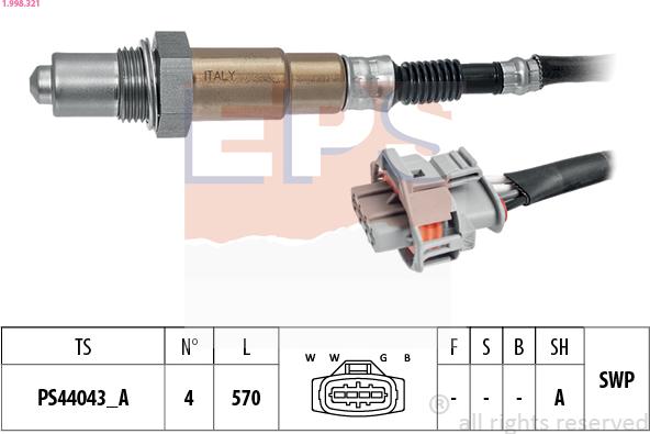 EPS 1.998.321 - Sonda lambda autozon.pro