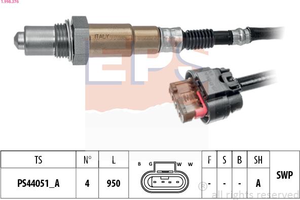 EPS 1.998.376 - Sonda lambda autozon.pro