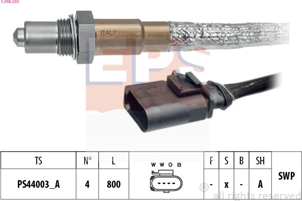 EPS 1.998.250 - Sonda lambda autozon.pro