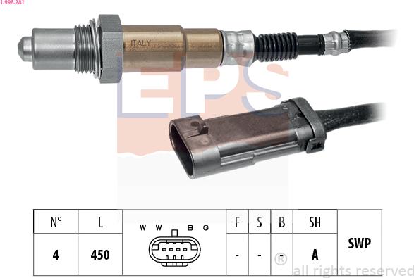 EPS 1.998.281 - Sonda lambda autozon.pro