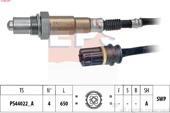 EPS 1.998.287 - Sonda lambda autozon.pro