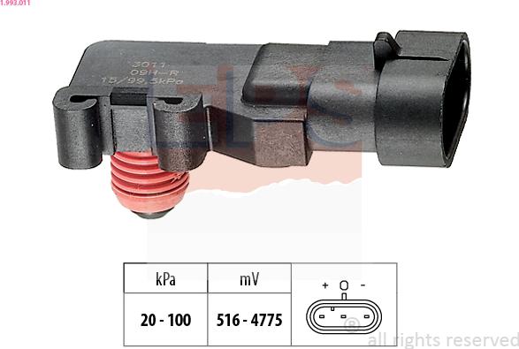 EPS 1.993.011 - Sensore pressione aria, Aggiustaggio altimetrico autozon.pro