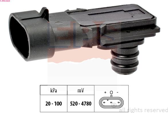 EPS 1.993.023 - Sensore pressione aria, Aggiustaggio altimetrico autozon.pro