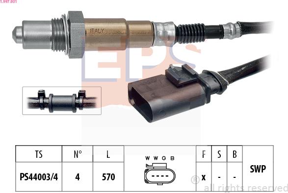 EPS 1.997.931 - Sonda lambda autozon.pro