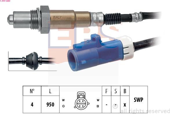 EPS 1.997.680 - Sonda lambda autozon.pro