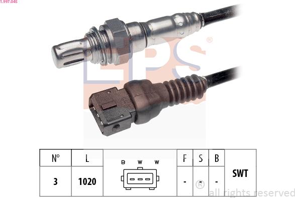 EPS 1.997.045 - Sonda lambda autozon.pro