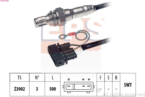 EPS 1.997.043 - Sonda lambda autozon.pro