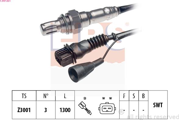 EPS 1.997.051 - Sonda lambda autozon.pro