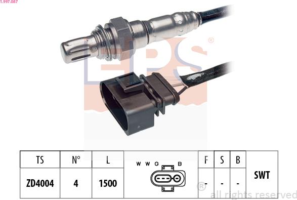 EPS 1.997.087 - Sonda lambda autozon.pro