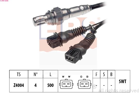 EPS 1.997.036 - Sonda lambda autozon.pro