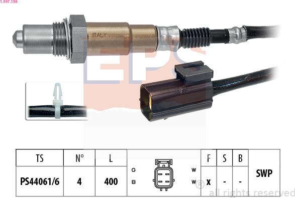 EPS 1.997.198 - Sonda lambda autozon.pro