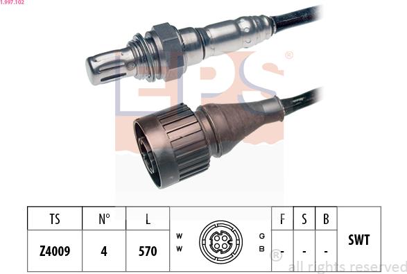 EPS 1.997.102 - Sonda lambda autozon.pro