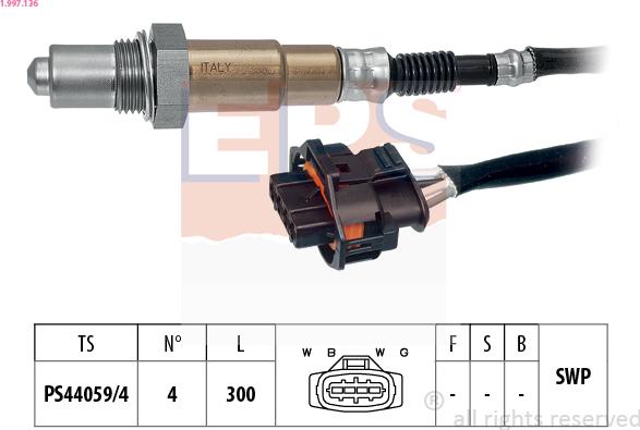 EPS 1.997.136 - Sonda lambda autozon.pro