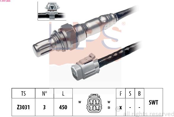 EPS 1.997.866 - Sonda lambda autozon.pro