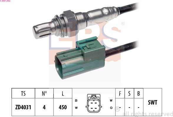 EPS 1.997.392 - Sonda lambda autozon.pro