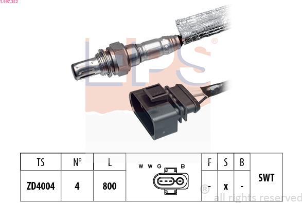 EPS 1.997.352 - Sonda lambda autozon.pro