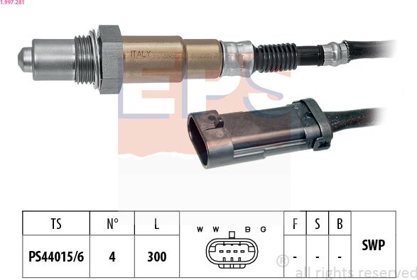 EPS 1.997.281 - Sonda lambda autozon.pro