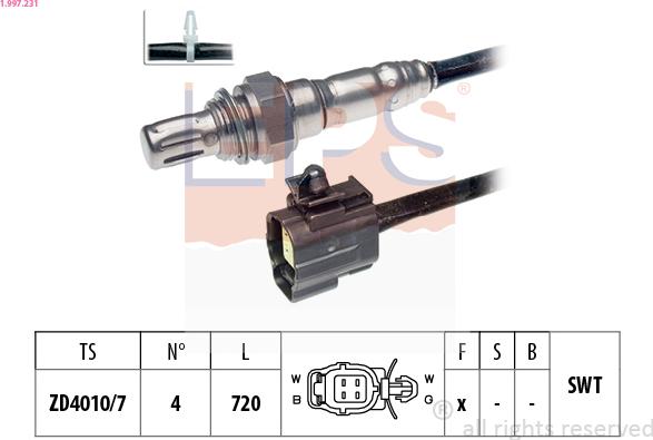 EPS 1.997.231 - Sonda lambda autozon.pro