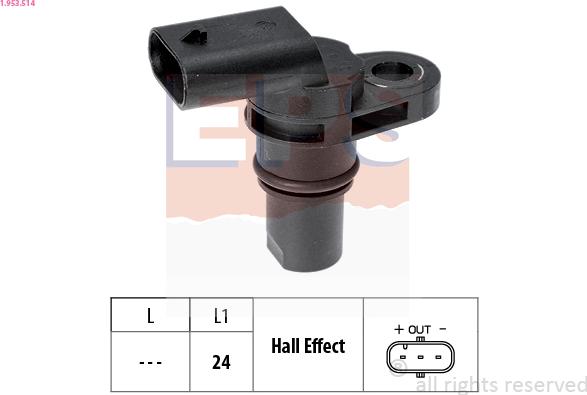 EPS 1.953.514 - Sensore, Posizione albero a camme autozon.pro