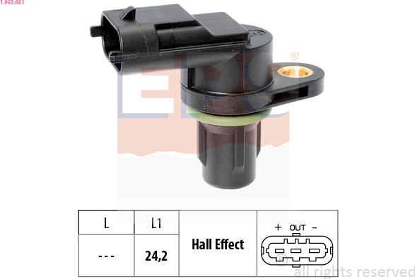 EPS 1.953.651 - Sensore, Posizione albero a camme autozon.pro