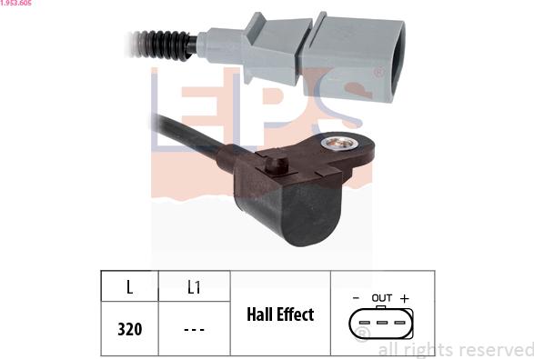 EPS 1.953.605 - Sensore, Posizione albero a camme autozon.pro