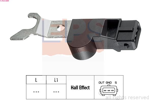 EPS 1.953.689 - Sensore, Posizione albero a camme autozon.pro