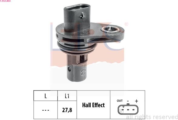 EPS 1.953.803 - Sensore, Posizione albero a camme autozon.pro