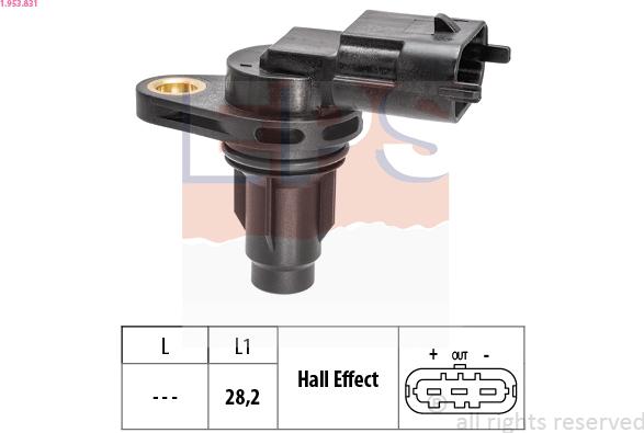 EPS 1.953.831 - Sensore, Posizione albero a camme autozon.pro