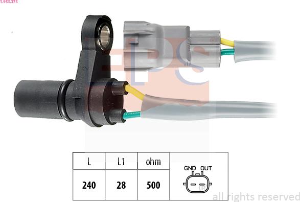 EPS 1.953.375 - Sensore n° giri, Cambio automatico autozon.pro