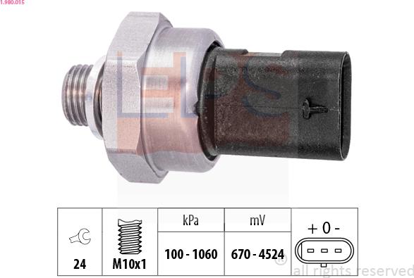 EPS 1.980.015 - Sensore, Pressione olio autozon.pro