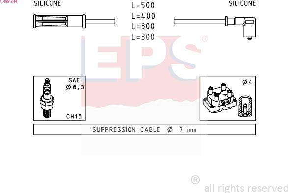 EPS 1.499.244 - Kit cavi accensione autozon.pro