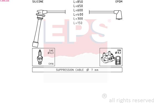 EPS 1.499.236 - Kit cavi accensione autozon.pro