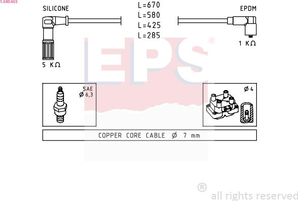 EPS 1.500.655 - Kit cavi accensione autozon.pro