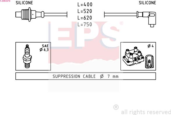 EPS 1.500.674 - Kit cavi accensione autozon.pro