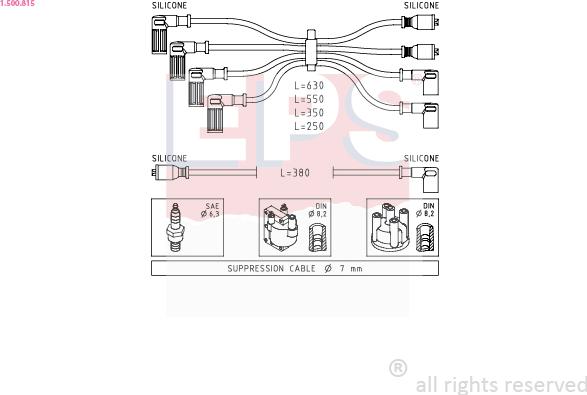 EPS 1.500.815 - Kit cavi accensione autozon.pro