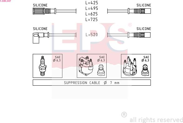 EPS 1.500.347 - Kit cavi accensione autozon.pro