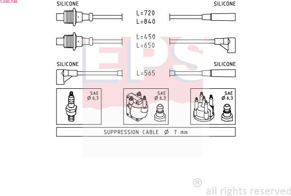 EPS 1.500.748 - Kit cavi accensione autozon.pro