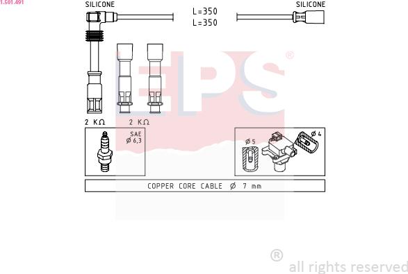 EPS 1.501.491 - Kit cavi accensione autozon.pro